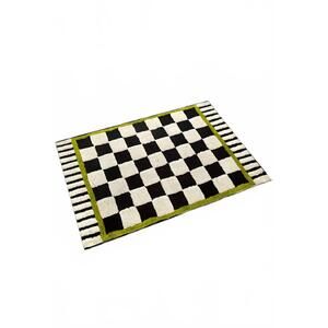 NEW DEAR LOVER checkerboard square rug in multi